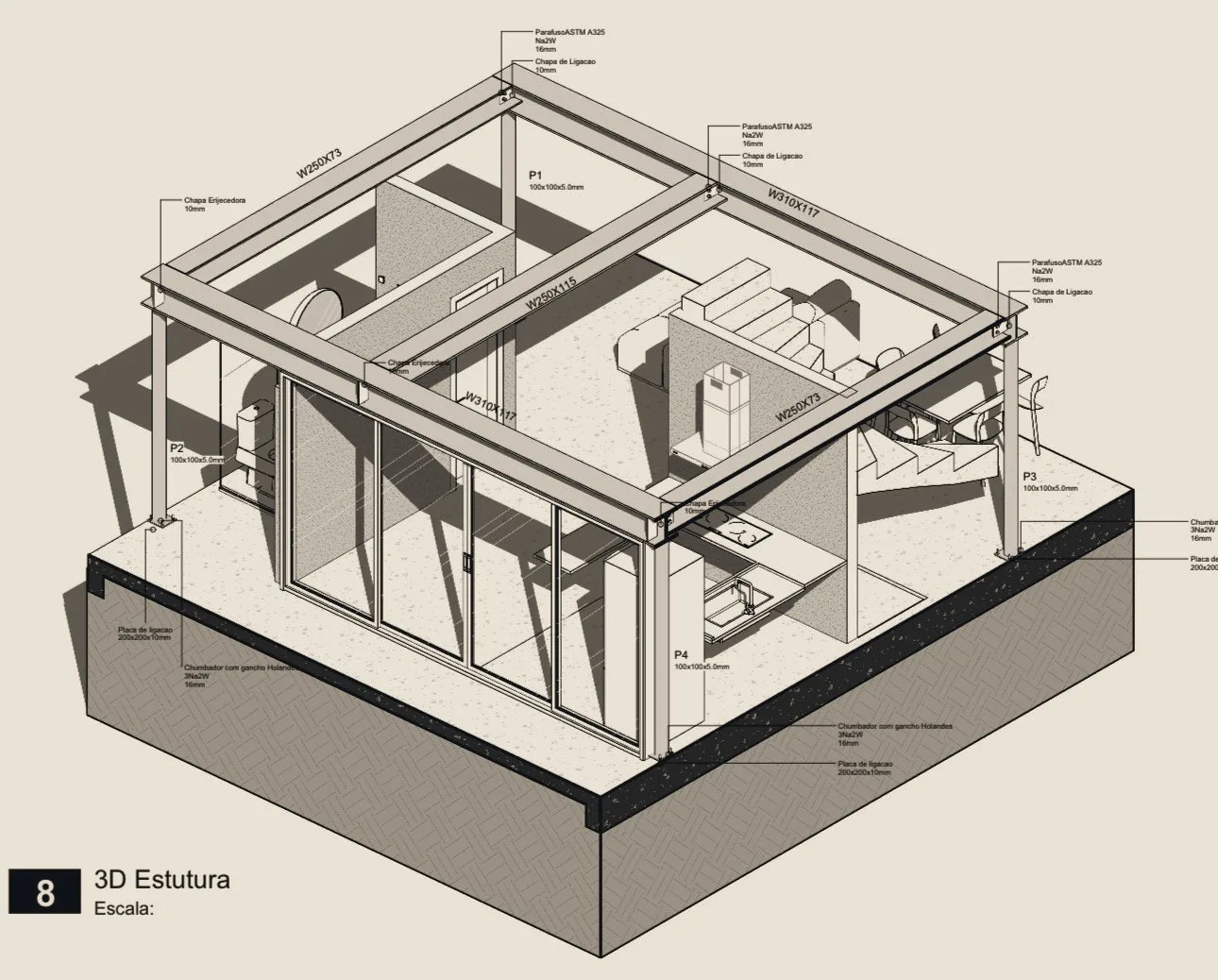 Projetos estruturais BIM em Revit com visualização Twinmotion